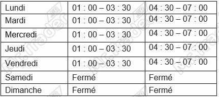 Horaires d’ouverture de Paris de la Bourse de Tokyo